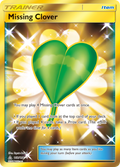 Missing Clover 168/156 English Pokémon card from Ultra Prism (2018)
