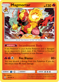 Magmortar 19/156 English Pokémon card from Ultra Prism (2018)