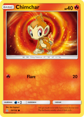 Chimchar 20/156 English Pokémon card from Ultra Prism (2018)