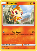 Chimchar 21/156 English Pokémon card from Ultra Prism (2018)