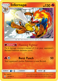 Infernape 23/156 English Pokémon card from Ultra Prism (2018)