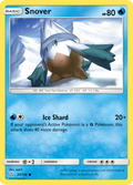 Snover 37/156 English Pokémon card from Ultra Prism (2018)