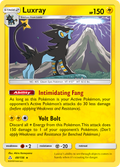 Luxray 48/156 English Pokémon card from Ultra Prism (2018)