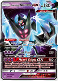 Dawn Wings Necrozma-GX 63/156 English Pokémon card from Ultra Prism (2018)