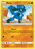 Riolu 66/156 English Pokémon card from Ultra Prism (2018)