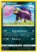 Skuntank 76/156 English Pokémon card from Ultra Prism (2018)