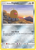 Alolan Diglett 78/156 English Pokémon card from Ultra Prism (2018)
