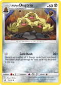 Alolan Dugtrio 79/156 English Pokémon card from Ultra Prism (2018)