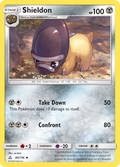 Shieldon 84/156 English Pokémon card from Ultra Prism (2018)