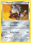 Heatran 88/156 English Pokémon card from Ultra Prism (2018)