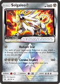 Solgaleo ◇ 89/156 English Pokémon card from Ultra Prism (2018)