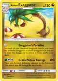 Alolan Exeggutor 95/156 English Pokémon card from Ultra Prism (2018)