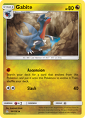 Gabite 98/156 English Pokémon card from Ultra Prism (2018)