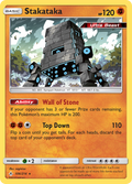 Stakataka 106/214 English Pokémon card from Unbroken Bonds (2019)