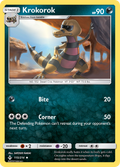 Krokorok 115/214 English Pokémon card from Unbroken Bonds (2019)