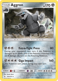Aggron 125/214 English Pokémon card from Unbroken Bonds (2019)