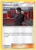 Giovanni's Exile 174/214 English Pokémon card from Unbroken Bonds (2019)