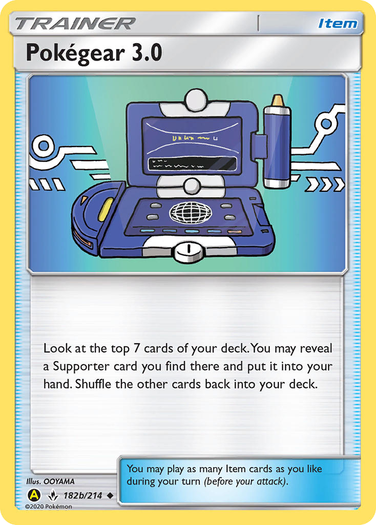 Pokégear 3.0 182b/214 English Pokémon card from Unbroken Bonds (2019) — alternate artwork