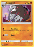 Excadrill 119/236 English Pokémon card from Unified Minds (2019)