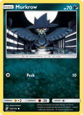 Murkrow 129/236 English Pokémon card from Unified Minds (2019)