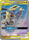 Garchomp & Giratina-GX 146/236 English Pokémon card from Unified Minds (2019)