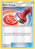 Reset Stamp 206/236 English Pokémon card from Unified Minds (2019)