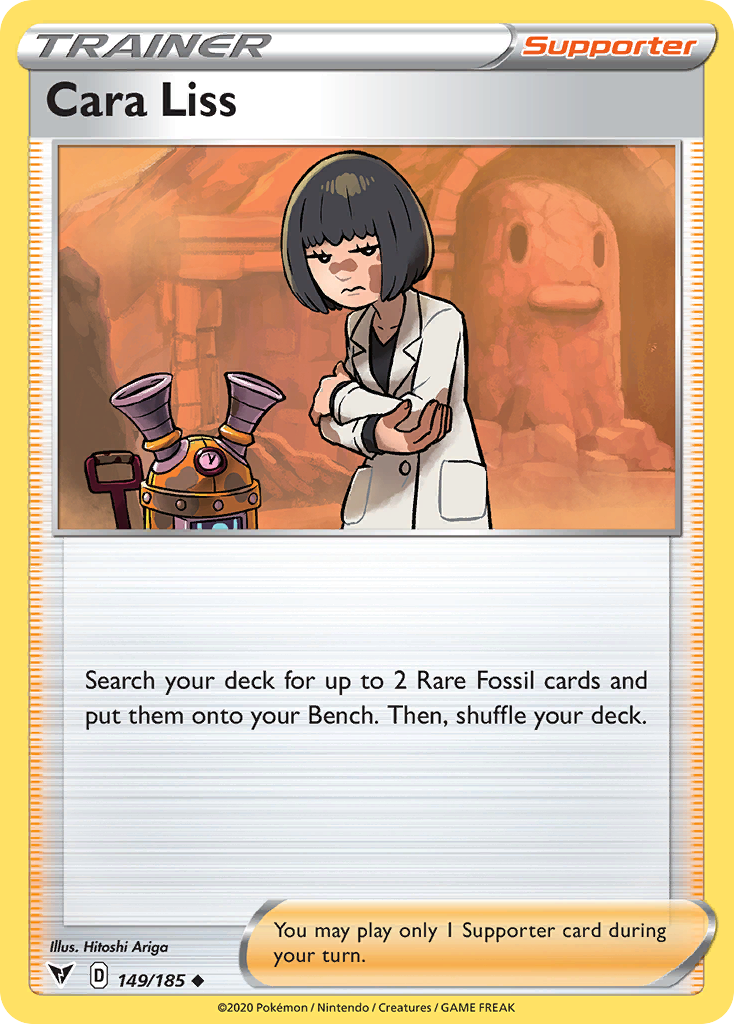 Cara Liss 149/185 English Pokémon card from Vivid Voltage (2020)
