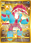 Galarian Obstagoon 198/185 English Pokémon card from Vivid Voltage (2020)
