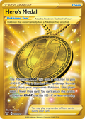 Hero's Medal 201/185 English Pokémon card from Vivid Voltage (2020)