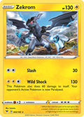 Zekrom 60/185 English Pokémon card from Vivid Voltage (2020)
