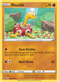 Shuckle 85/185 English Pokémon card from Vivid Voltage (2020)