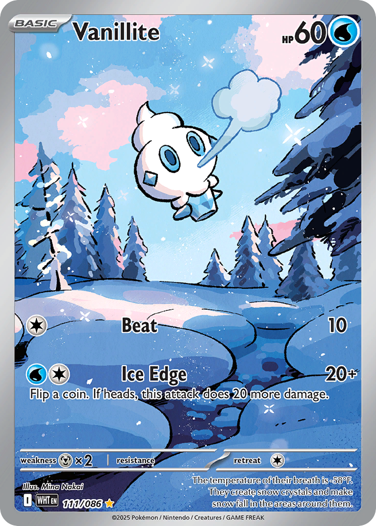Vanillite 111/86 — English Pokémon White Flare (2025)
