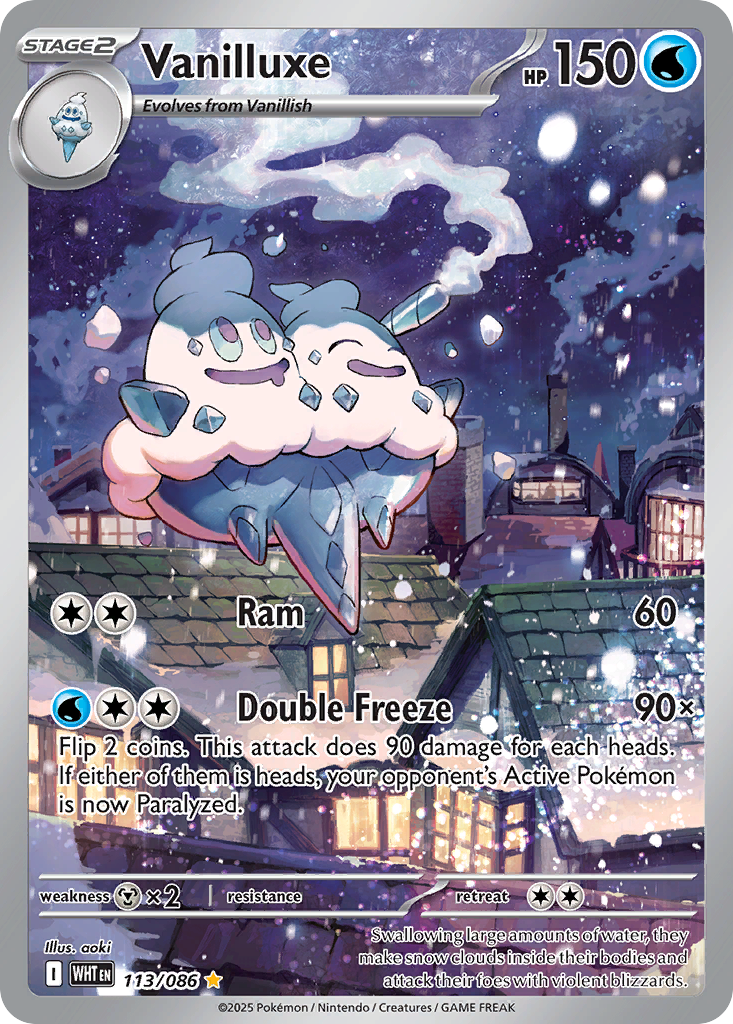 Vanilluxe 113/86 — English Pokémon White Flare (2025)