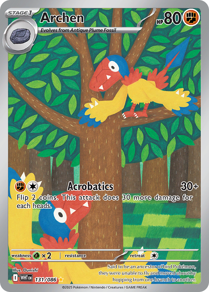 Archen 131/86 — English Pokémon White Flare (2025)