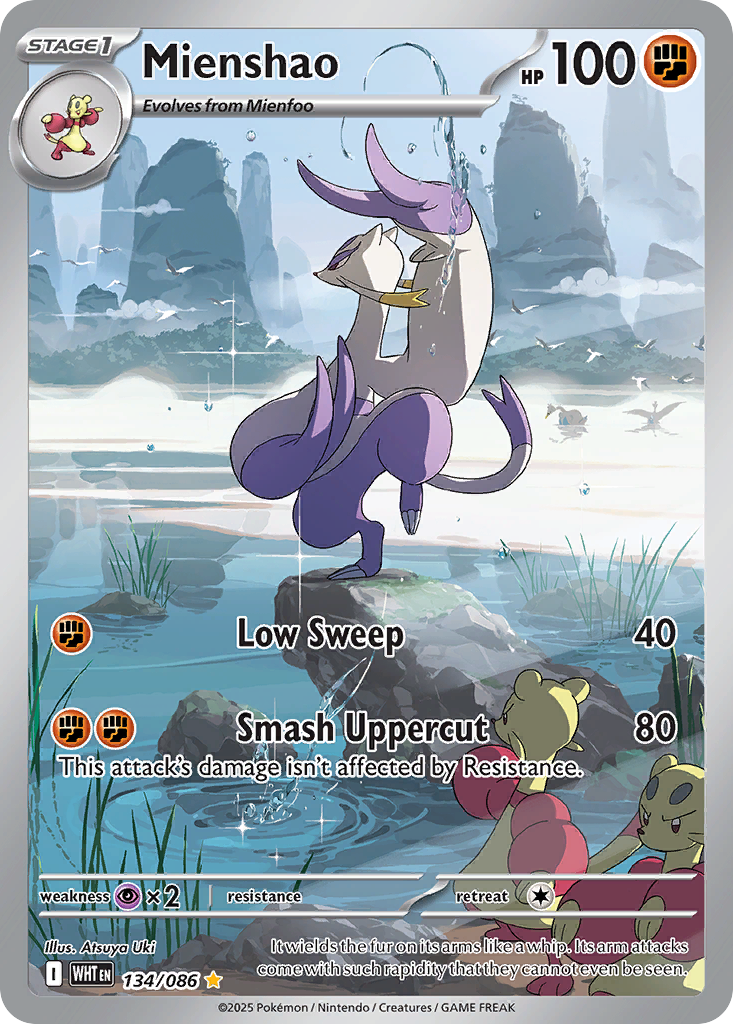Mienshao 134/86 — English Pokémon White Flare (2025)