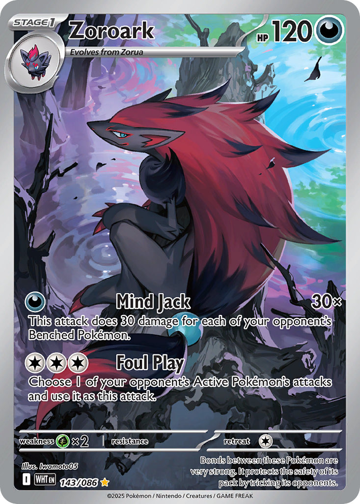 Zoroark 143/86 — English Pokémon White Flare (2025)