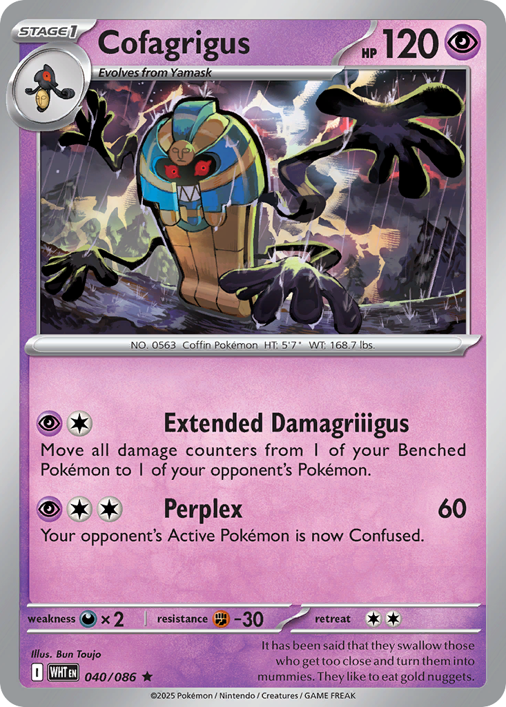 Cofagrigus 40/86 — English Pokémon White Flare (2025)