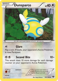 Dunsparce 101/146 English Pokémon card from XY (2014)
