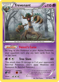 Trevenant 55/146 English Pokémon card from XY (2014)
