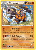 Rhyperior 62/146 English Pokémon card from XY (2014)