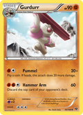Gurdurr 66/146 English Pokémon card from XY (2014)