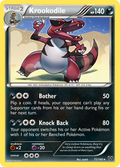 Krookodile 71/146 English Pokémon card from XY (2014)
