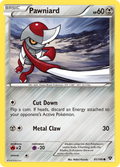 Pawniard 81/146 English Pokémon card from XY (2014)