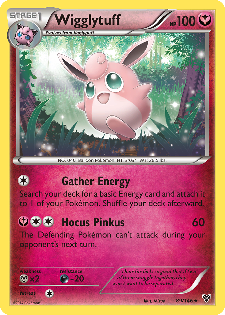Wigglytuff 89/146 English Pokémon card from XY (2014)