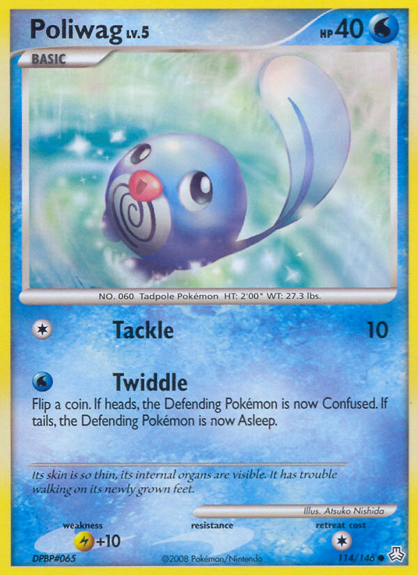 Poliwag 114/146 Pokémon Legends Awakened (2008) English card — catalogue reference