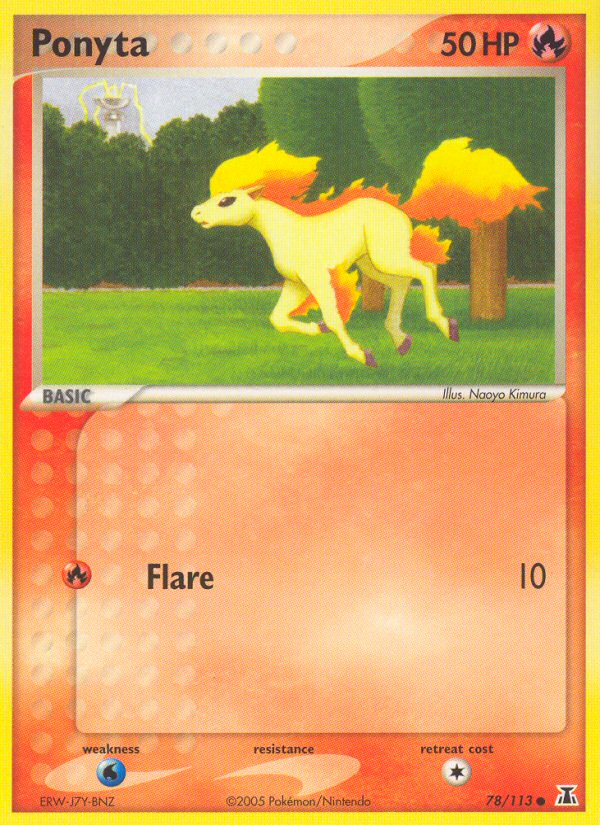 Ponyta 78/113 Pokémon EX Delta Species (2005) English card — catalogue reference