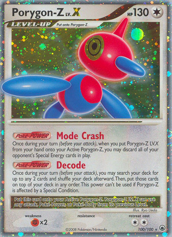 Porygon-Z LV.X 100/100 Pokémon Majestic Dawn (2008) English card — catalogue reference