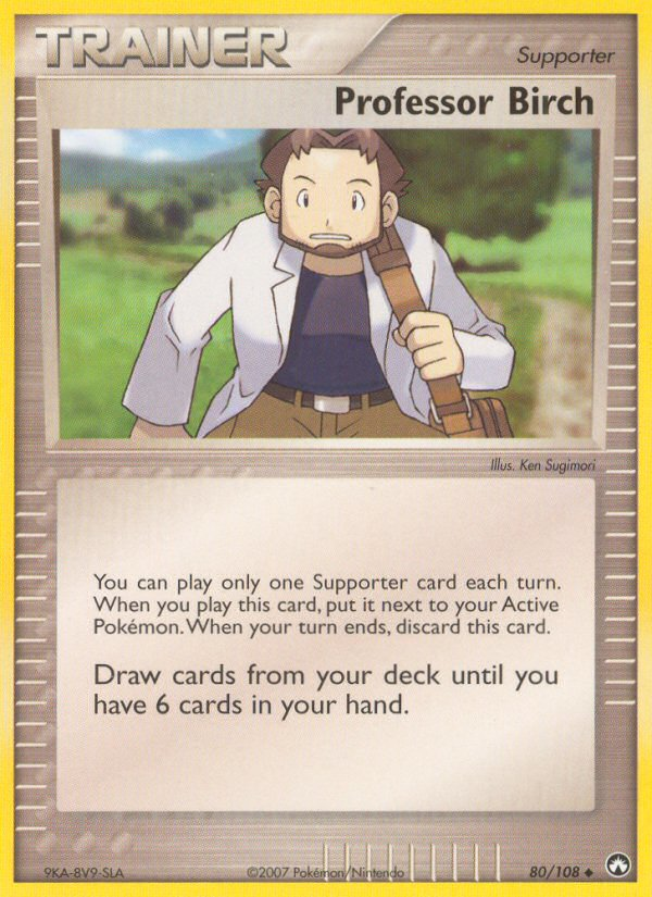 Professor Birch 80/108 Pokémon EX Power Keepers (2007) English card — catalogue reference