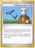 Professor Oak's Visit 122/132 Pokémon Secret Wonders (2007) English card — catalogue reference