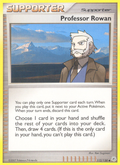 Professor Rowan 112/130 Pokémon Diamond & Pearl (2007) English card — catalogue reference